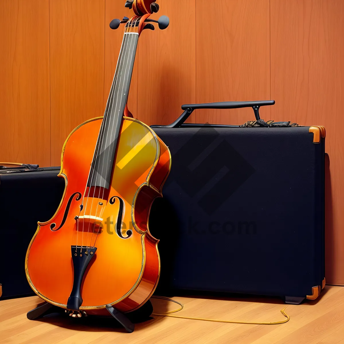 Picture of Musical Stringed Instruments at Concert Performance