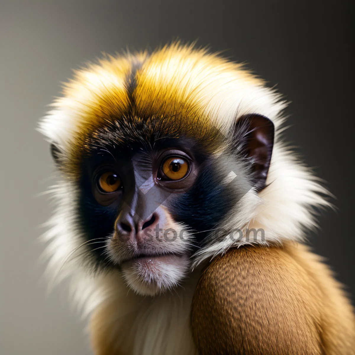 Picture of Cute Primate Monkey with Expressive Eyes