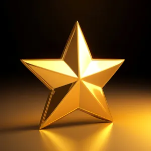 Shiny 3D Star Gem Design Icon