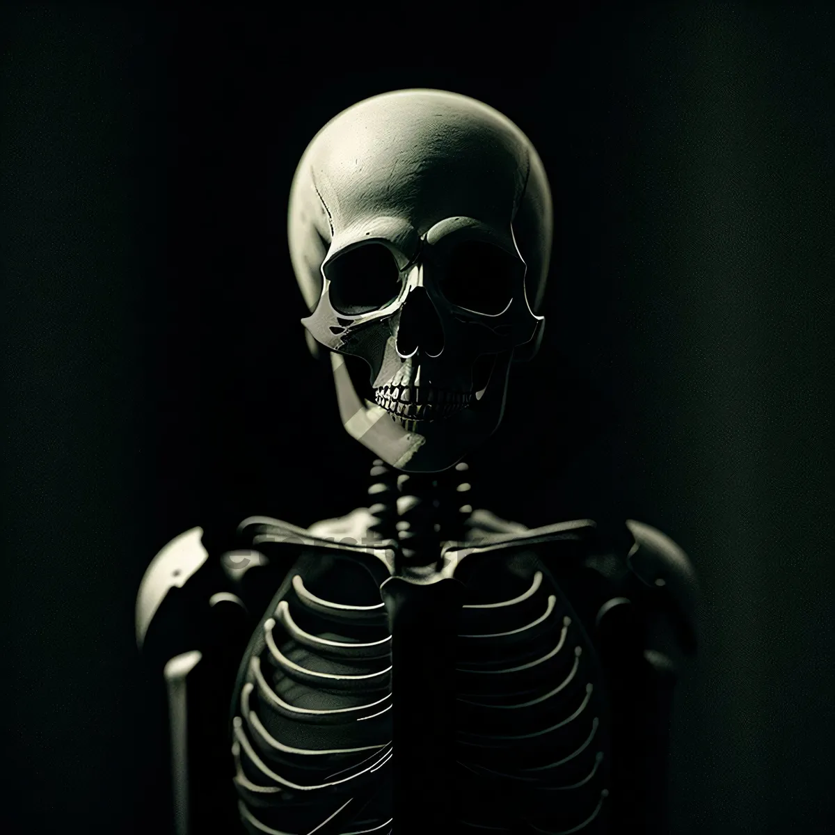 Picture of Spooky Skeleton Lamp: Anatomical 3D Sculpture