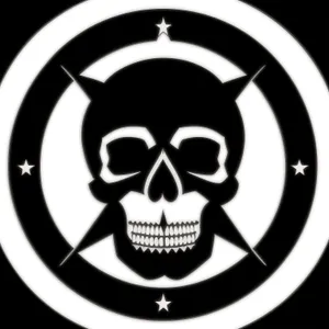 Dark Pirate Symbol Graphic Design Silhouette