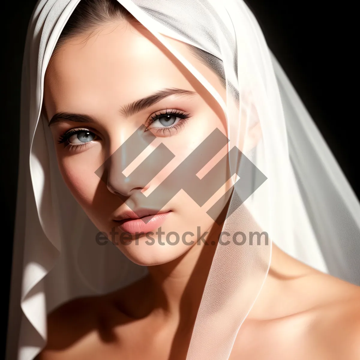 Picture of Radiant Beauty: Attractive Portrait with Flawless Skin