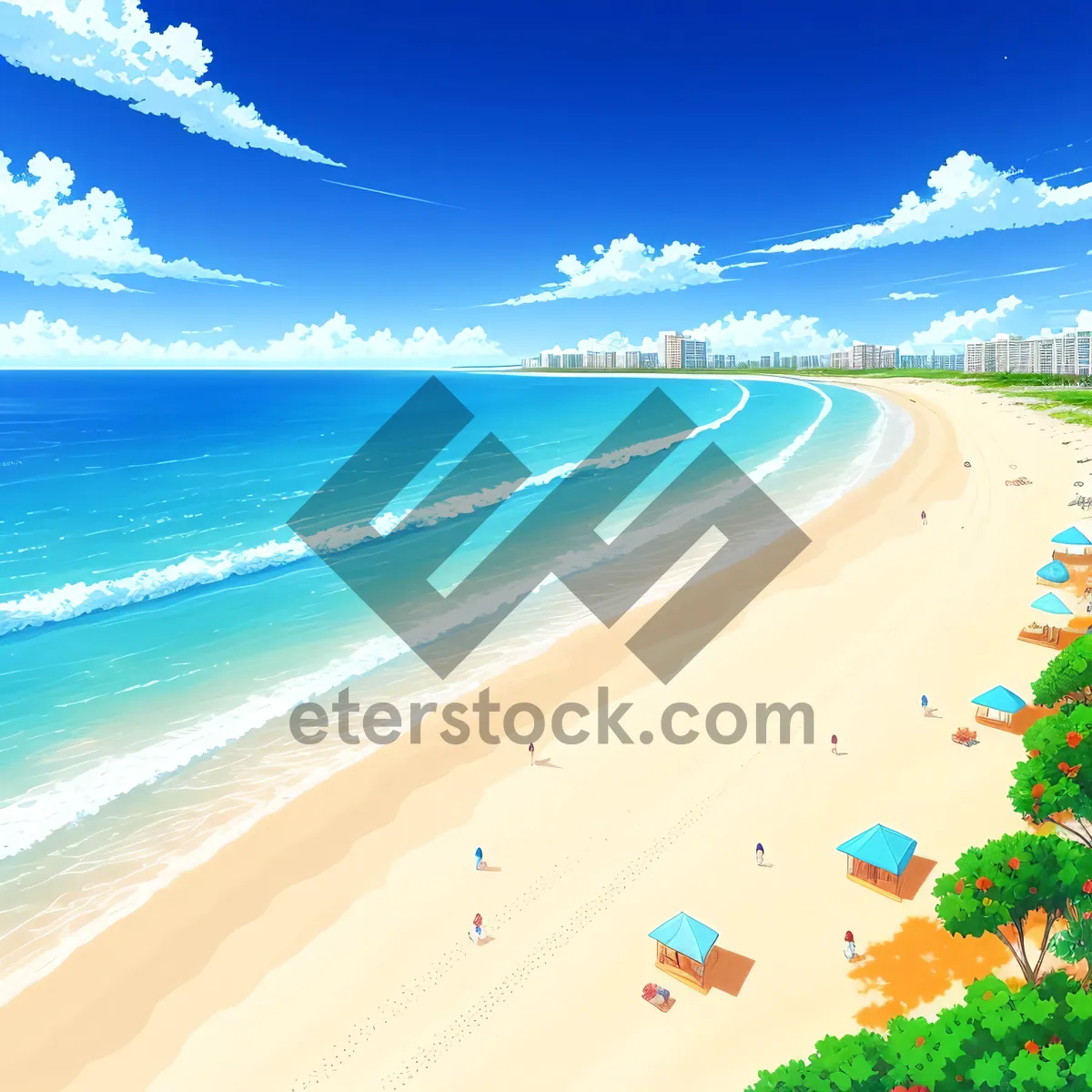 Picture of Serenity by the Shore: A Tropical Oasis