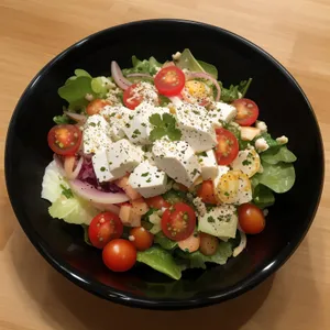 Fresh Vegetarian Chickpea Salad with Colorful Veggies