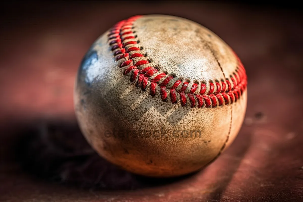 Picture of Baseball glove on grass field in team sport.