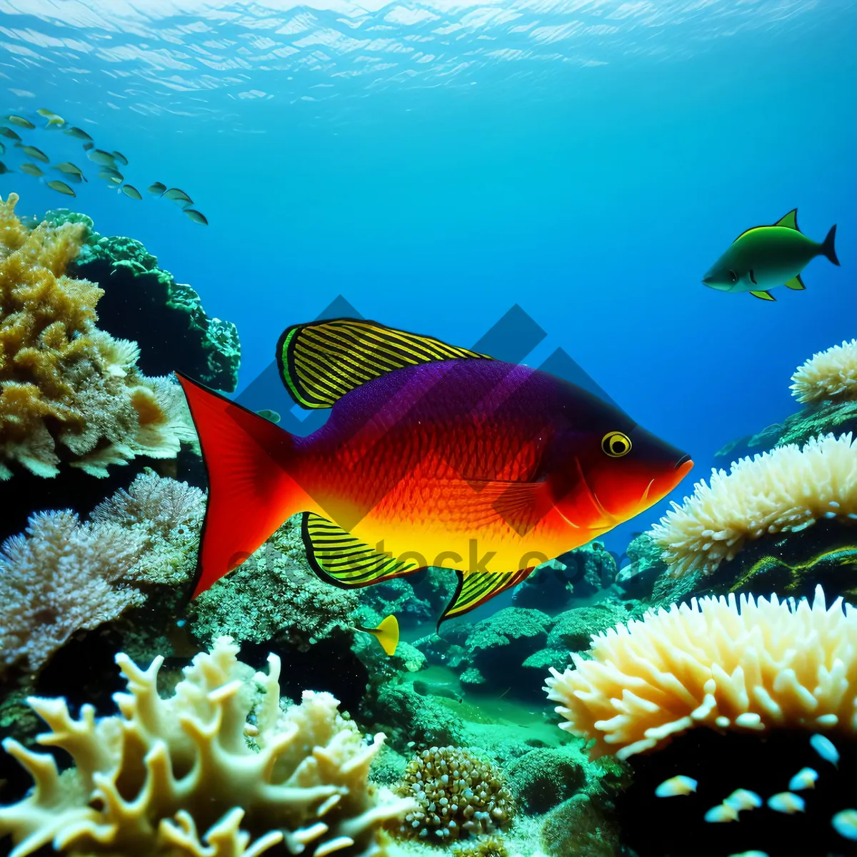 Picture of Coral Reef Paradise: Colorful Marine Life in Exotic Waters