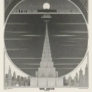 Modern city skyscraper with solar panels