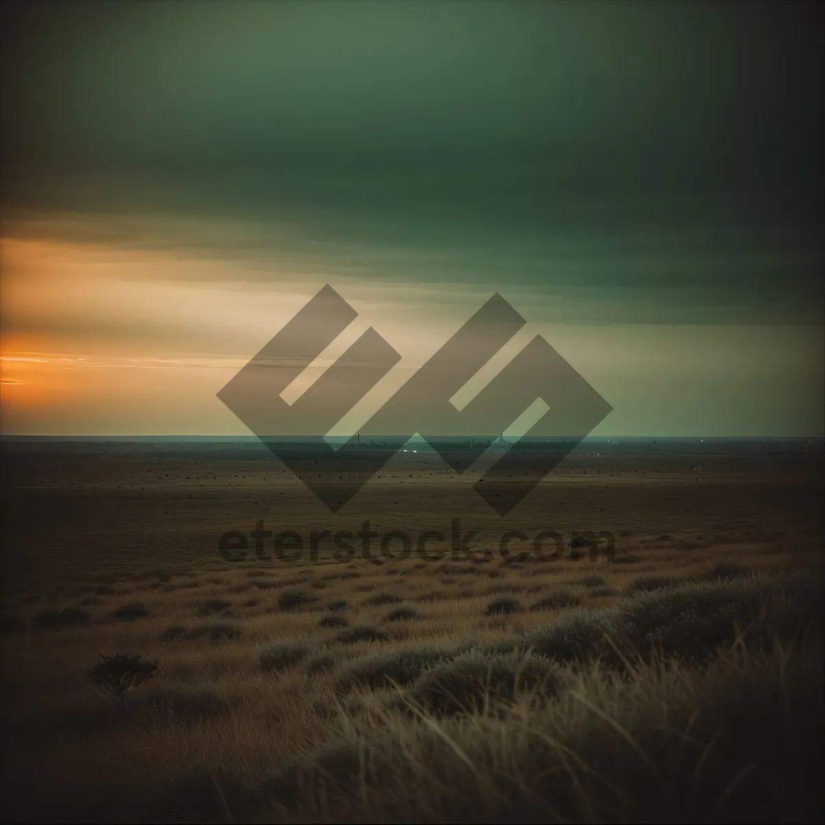 Picture of Golden Sunset over the Ocean
