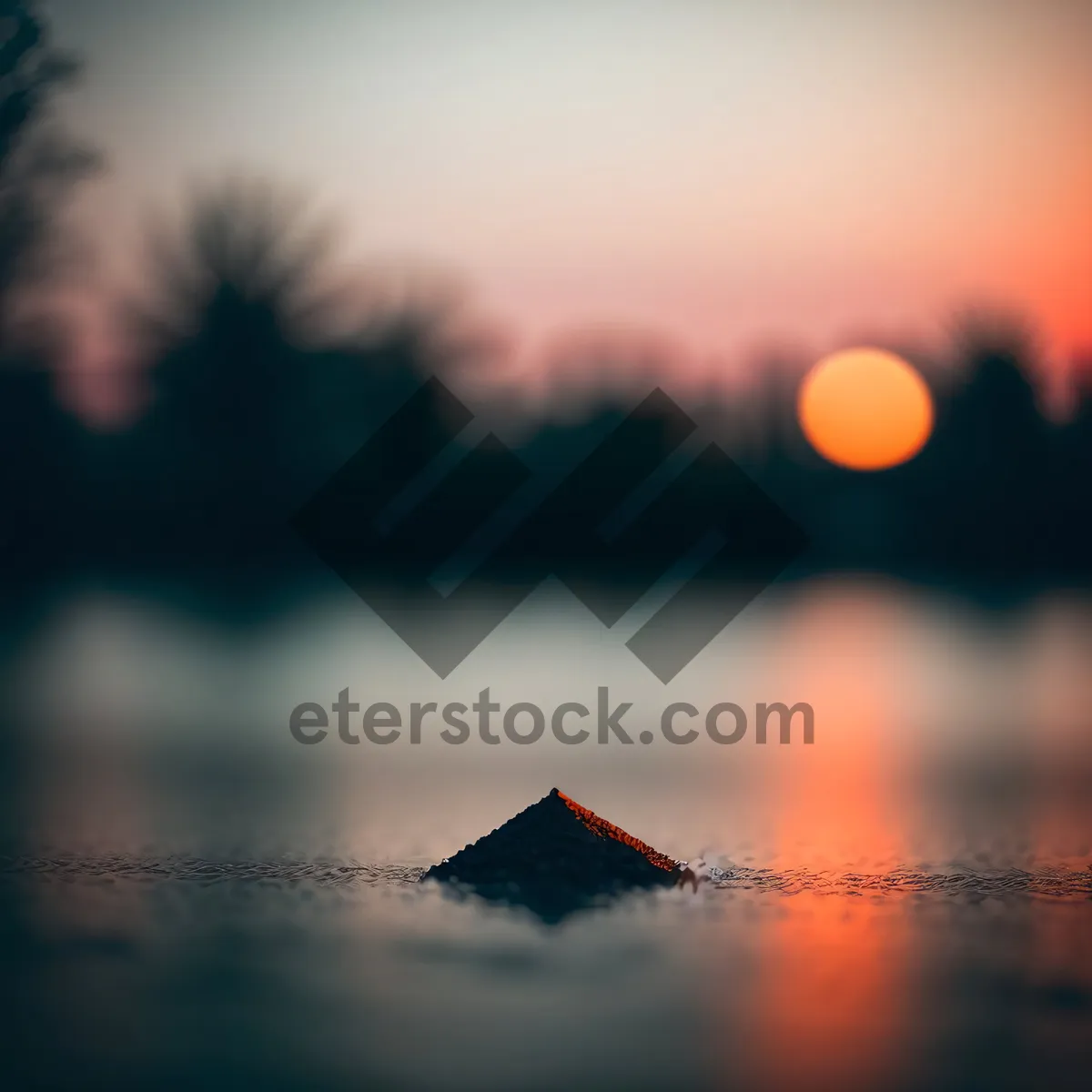 Picture of Radiant sunset over the horizon
