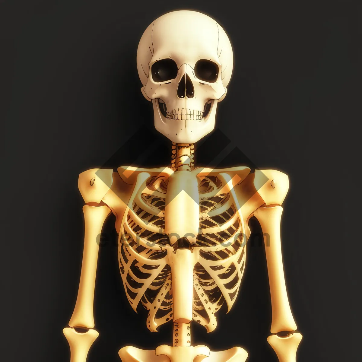 Picture of Sinister Skeleton: An Eerie 3D Figure of Death