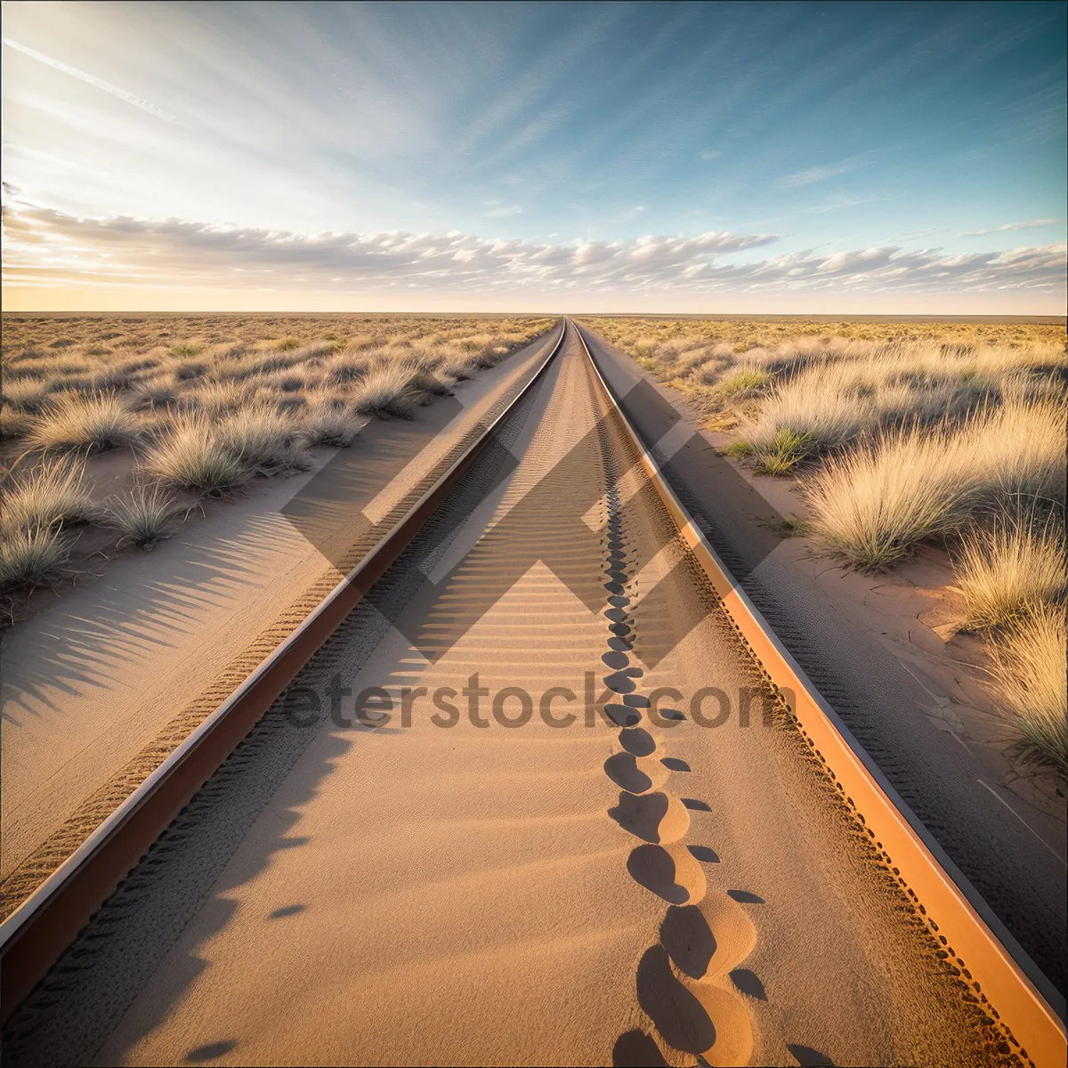 Picture of Scenic Highway: Endless Road Through Captivating Landscape