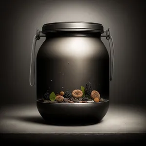 Aquarium Tea Glass - Refreshing Beverage in Glass Container