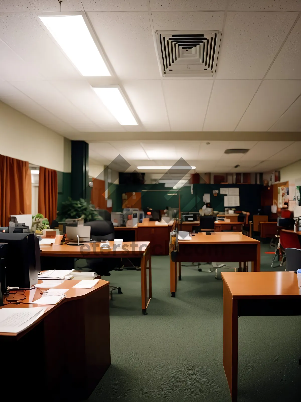 Picture of Modern Restaurant Interior Design with Lighting and Furniture