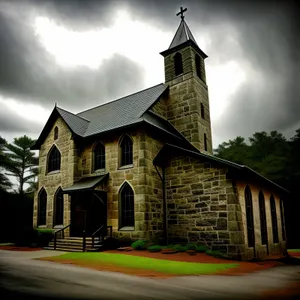 Historic Cathedral Tower in Ancient City