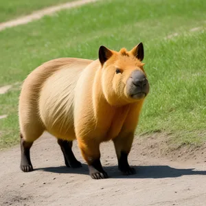 Wild Tapir Piggy Bank in Pasture