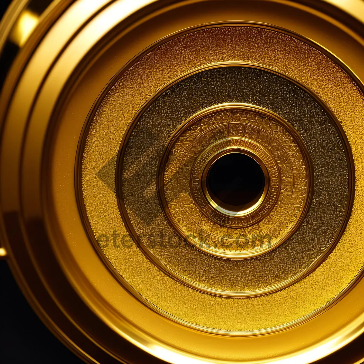 Picture of Digital audio control mechanism with black circular aperture