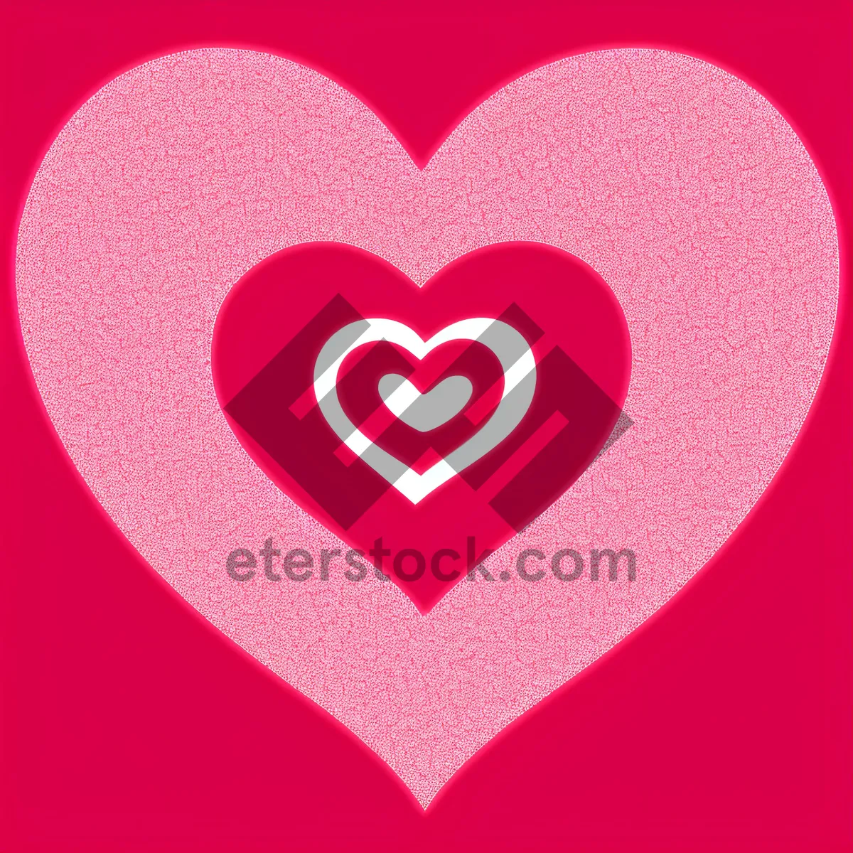 Picture of Romantic Valentine's Day Heart Icon in Pink