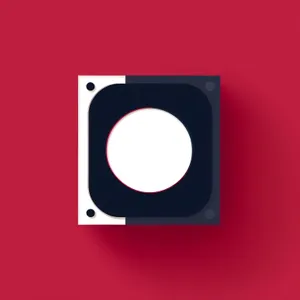 Modern Shiny Magnetic Diskette Icon Design