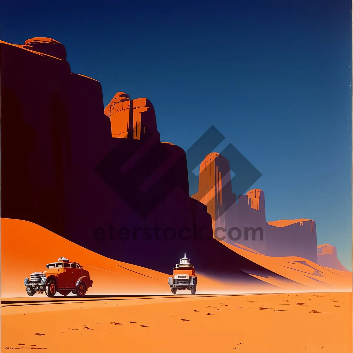 Picture of Dune Sunset in Desert Landscape