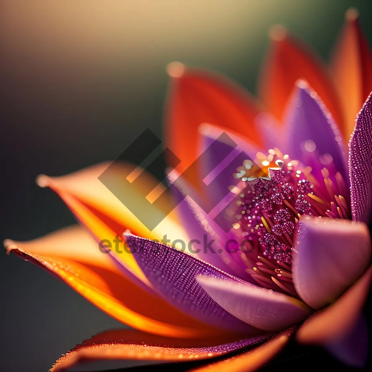 Picture of Blooming Pink Lily in Summer Garden