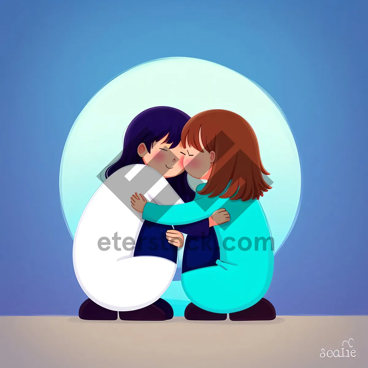 Picture of Cheerful Holiday Cartoon Art Drawing