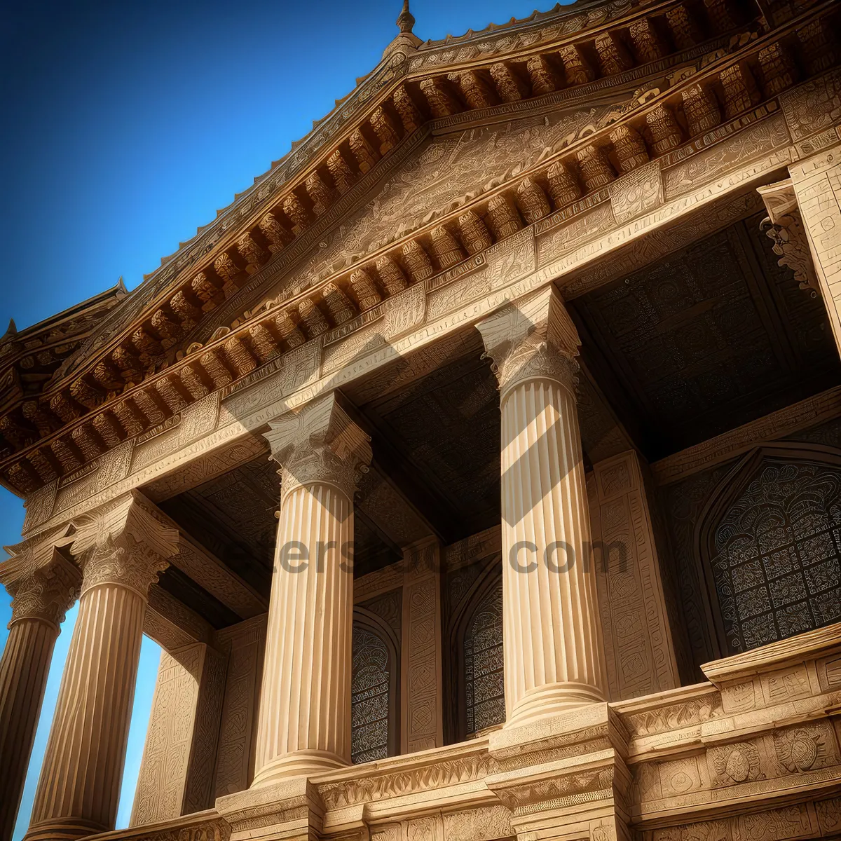 Picture of Architectural Marvel: Historic Temple with Majestic Columns