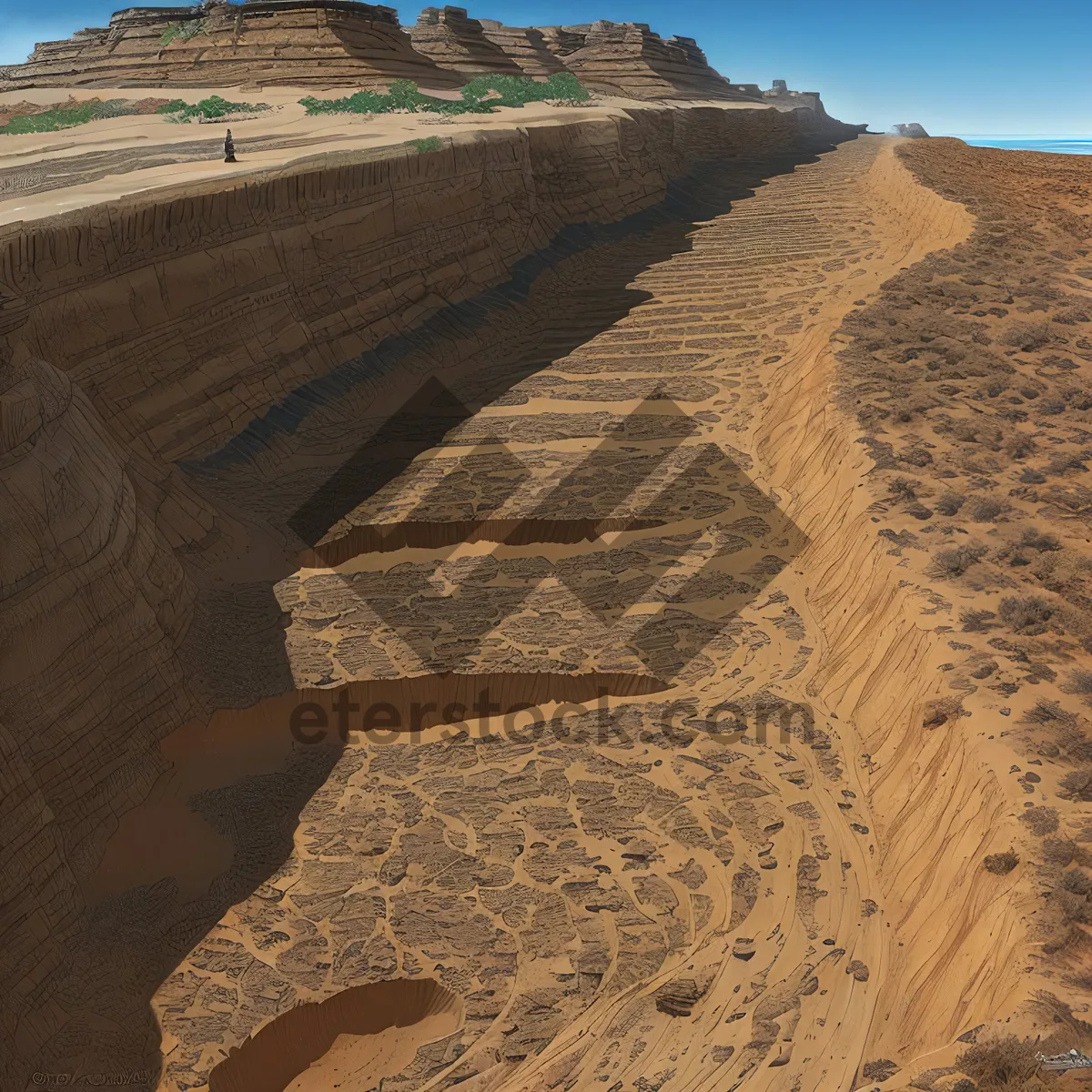 Picture of Desert Majesty: A Serene Sandstone Canyon Landscape