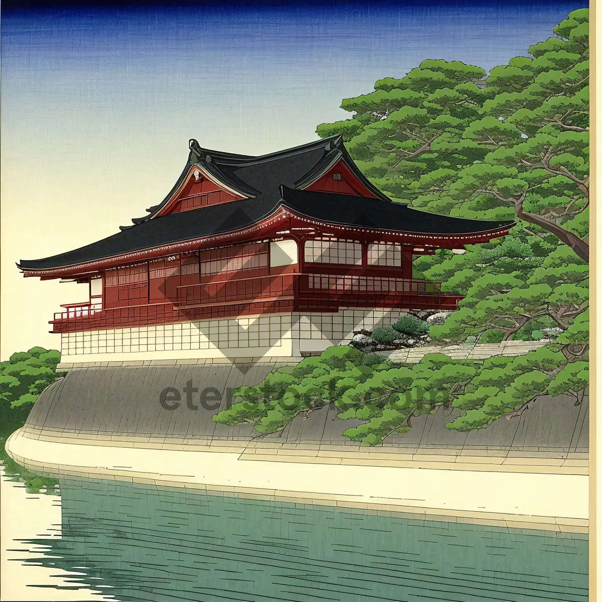 Picture of Ancient Palace by the Lake