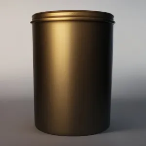 Metal garbage can for storing empty containers