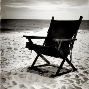 Relaxing Beach Chair by the Ocean