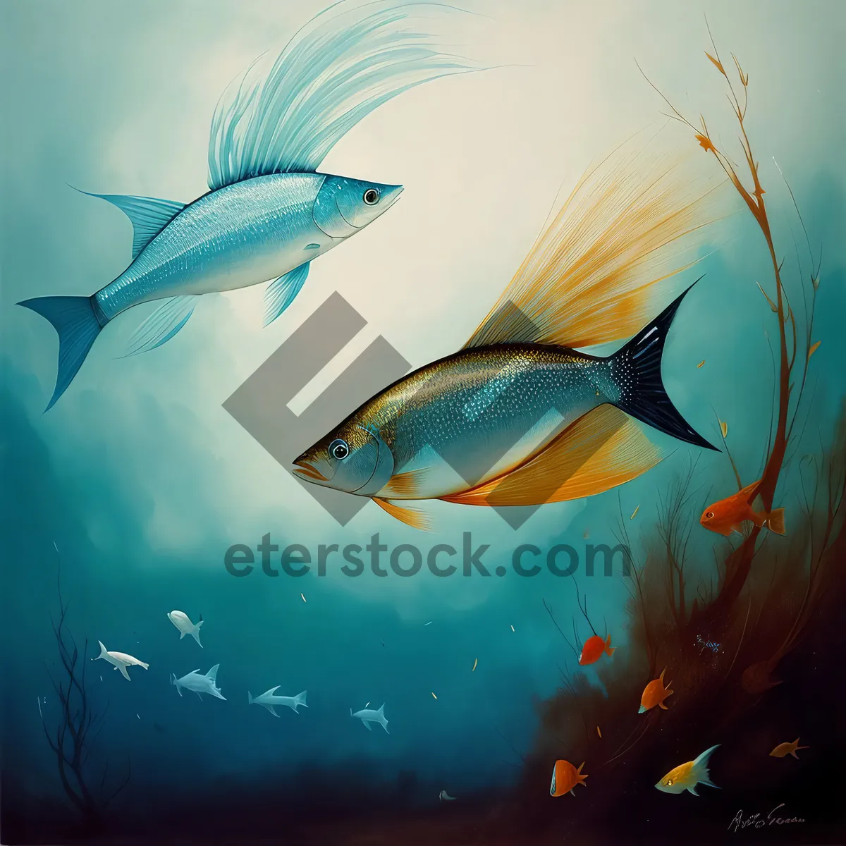 Picture of Serene Underwater Aquatic Beauty