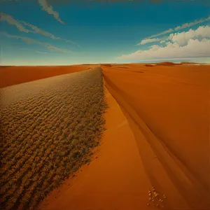 Sunset Over Desert Dunes: A Majestic Landscape