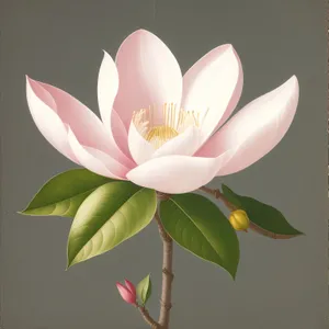 Serene Lotus Blossom in Blooming Pond