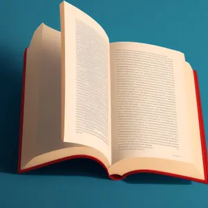 Blank open textbook on an office desk