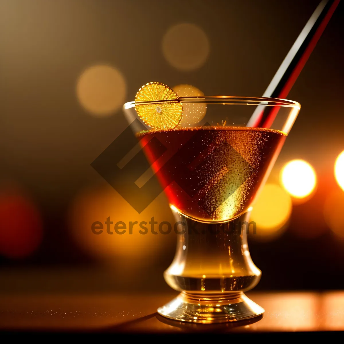 Picture of Refreshing Martini Cocktail with Fruity Twist