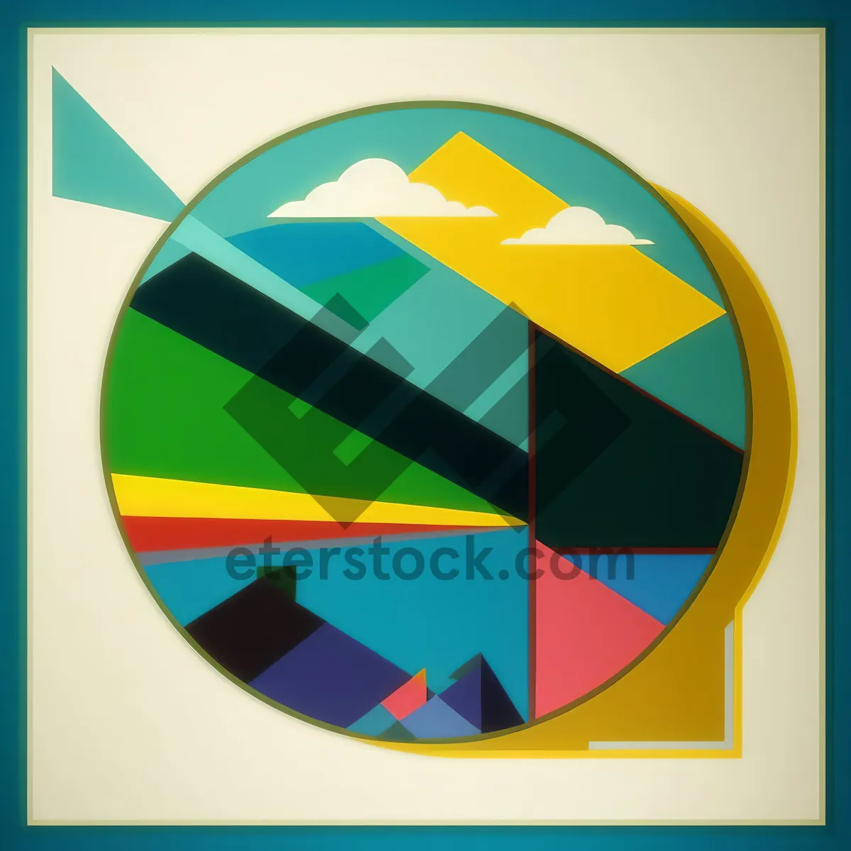 Picture of World Flag Button Icon - National Symbol