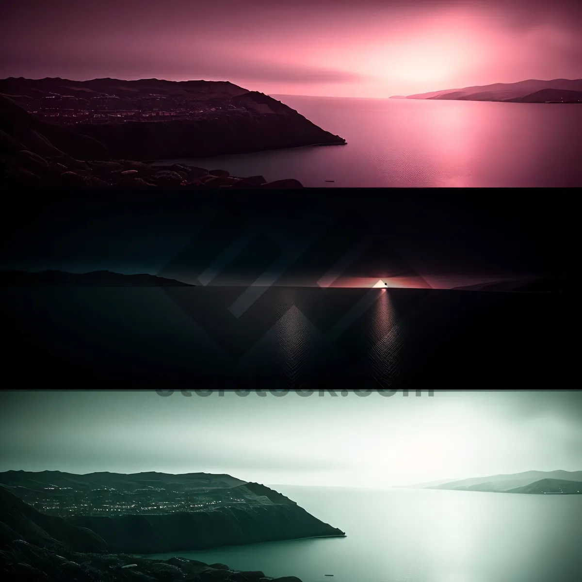 Picture of Sunset Serenity: A Sky-Kissed Ocean Landscape