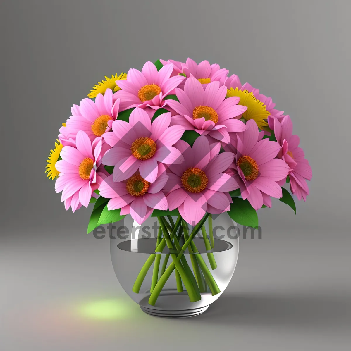 Picture of Vibrant Pink Daisy Floral Bouquet