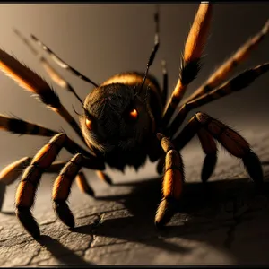 Close-Up of Barn Spider: A Fascinating Arthropod