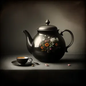 Traditional Ceramic Teapot for Hot Herbal Tea