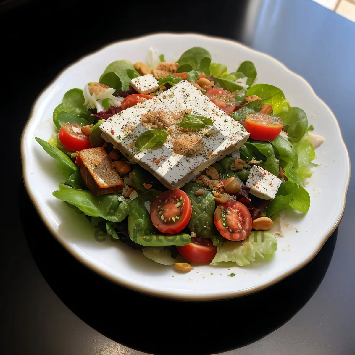 Picture of Delicious Plate of Fresh Vegetable Salad