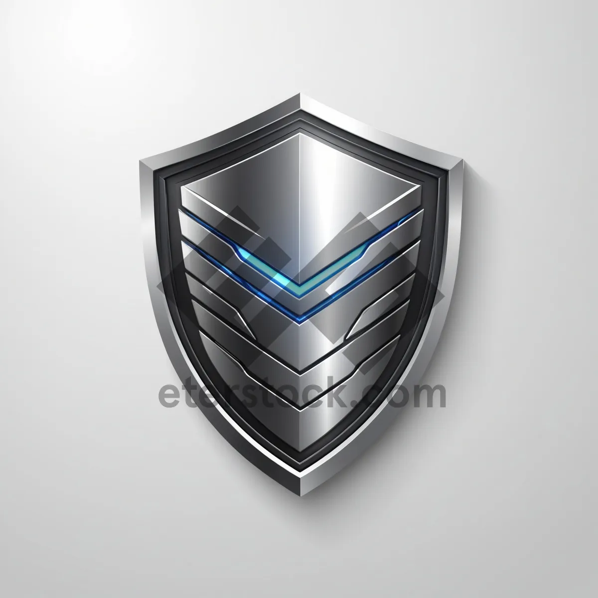 Picture of Shiny 3D Shield Design Icon