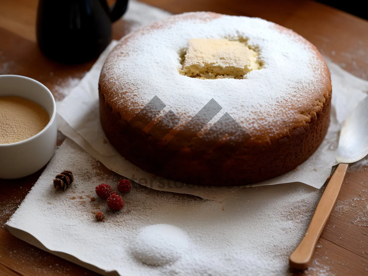 Picture of Delicious Homemade Chocolate Cake with Cream Frosting