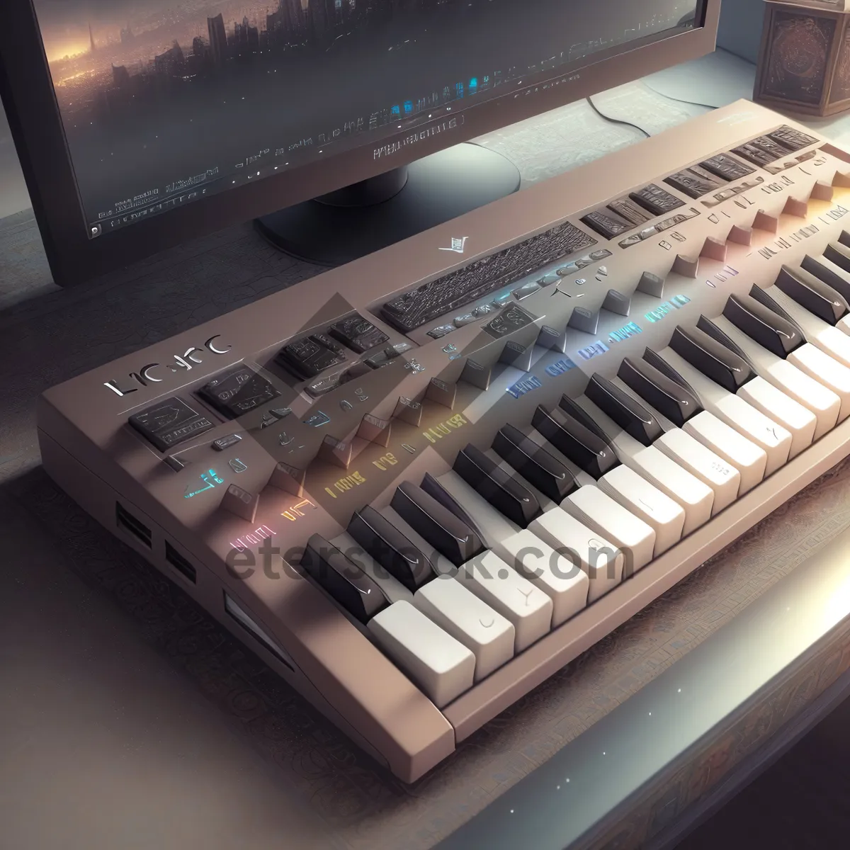 Picture of Synth Keyboard: Essential Music Instrument for Modern Musicians.