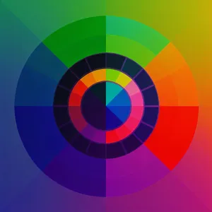 Mesmerizing Gradient Circle Art: Colorful Fantasy Mosaic