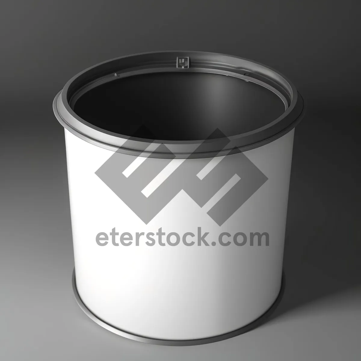 Picture of Metal Cup with Empty Tea - Refreshing Beverage in Tableware