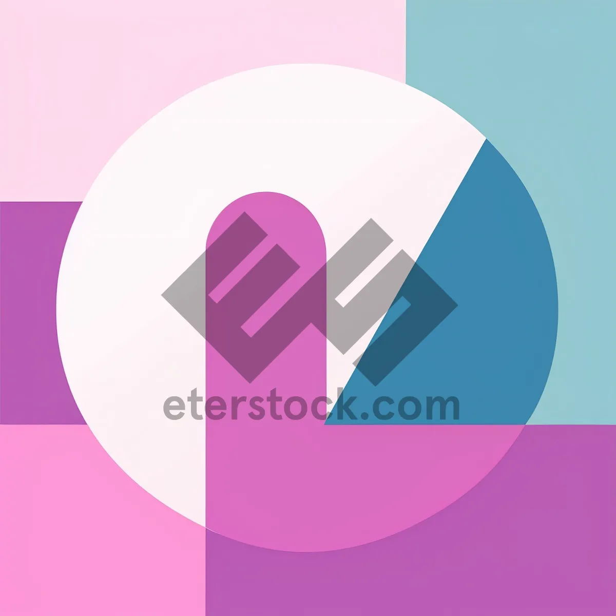 Picture of Pink Graphic Icon Design: Artful Symbolic Shape Element