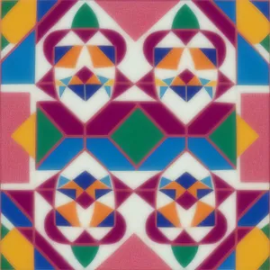 Colorful Geometric Design Wallpaper Tile