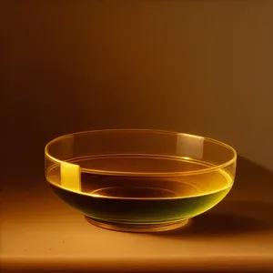 Yellow Mixing Bowl and Cup on Table