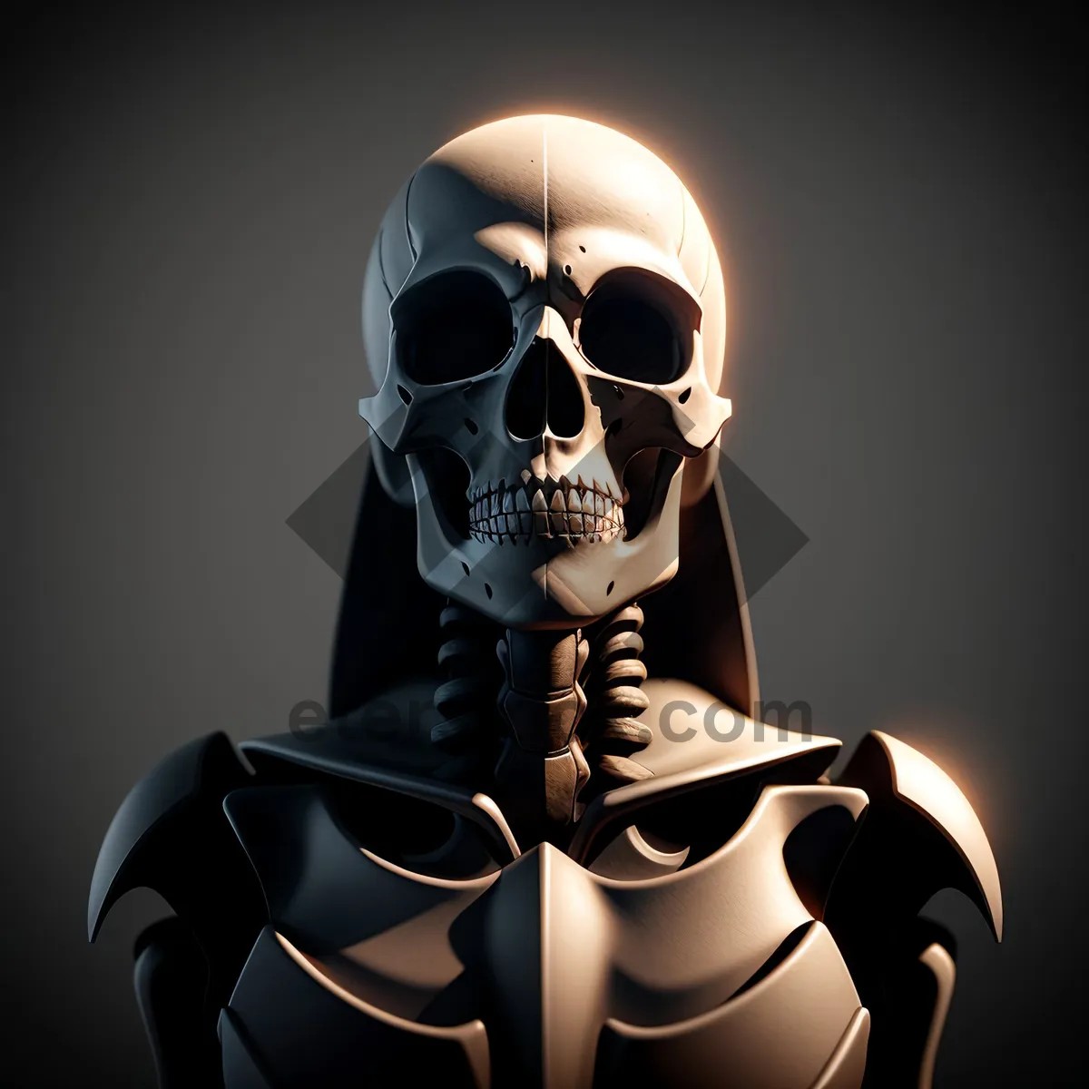 Picture of Spooky Skeleton Mask: Terrifying Automaton of Death